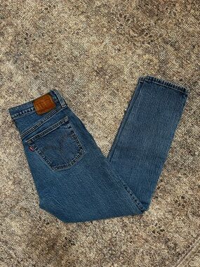 Levi’s 501 Skinny Medium Wash High Waisted Denim Jeans 28 28” Inseam